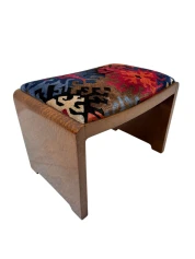 Art Deco Stool by De Coene Frères Kortrijk, 1930s